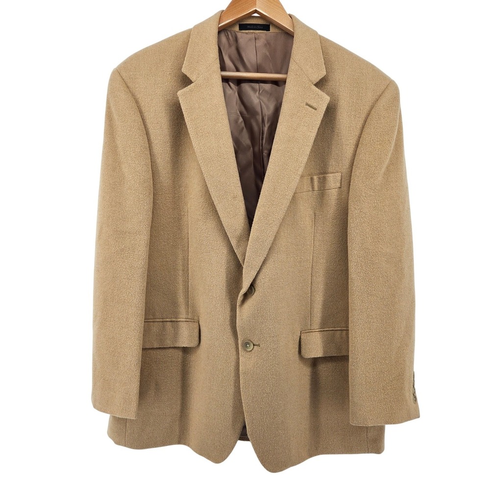 CHAPS Mens Camel Hair Tan Blazer Sport Coat Jacket‎ Size 42R